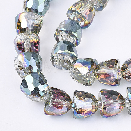 Electroplated Glass Beads EGLA-T016-01-B05-1
