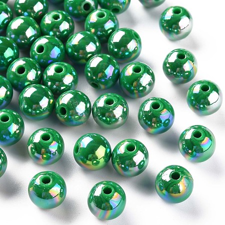 Opaque Acrylic Beads MACR-S370-D10mm-24-1