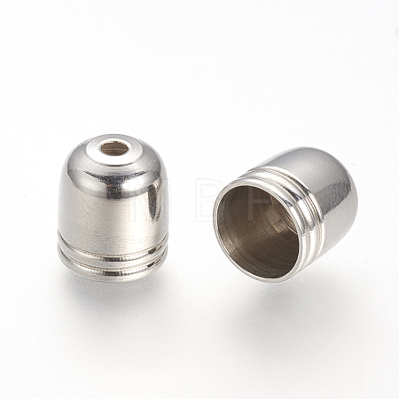Tarnish Resistant 201 Stainless Steel Cord Ends STAS-R090-37-1