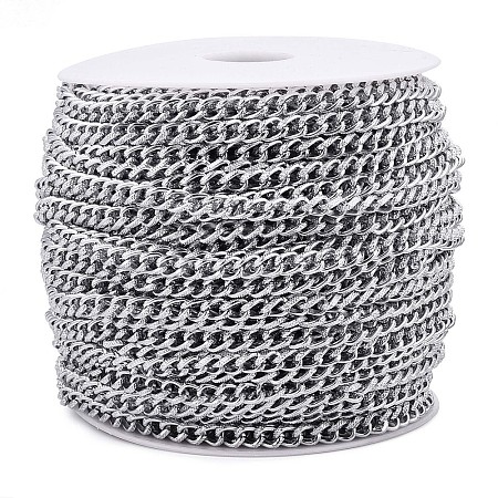 Aluminium Textured Curb Chains CHA-T001-42S-1