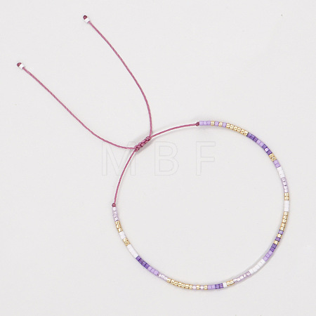 Minimalist Summer Glass Seed Beaded Adjustable Bracelets for Women JD5606-1-1