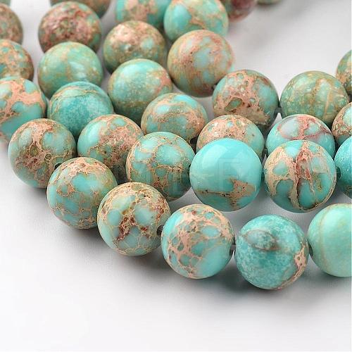 Natural Imperial Jasper Beads Strands G-I122-4mm-12-1