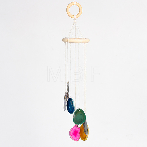 Nuggets Natural Agate Wind Chime PW23051615603-1