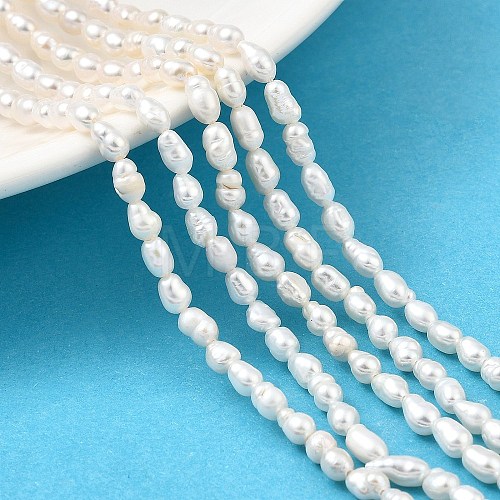 Natural Cultured Freshwater Pearl Beads Strands PEAR-I007-01O-01D-1