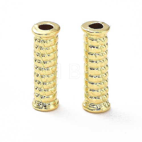 Rack Plating Alloy Tube Beads PALLOY-D024-05G-1