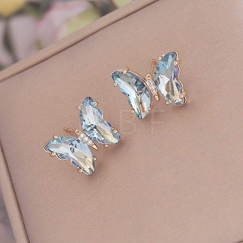 Fashionable Gradient Butterfly Earrings for Women YE8672-7-1