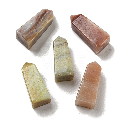 Tower Pointed Natural Amazonite Square Pyramid Figurines G-P531-01-1