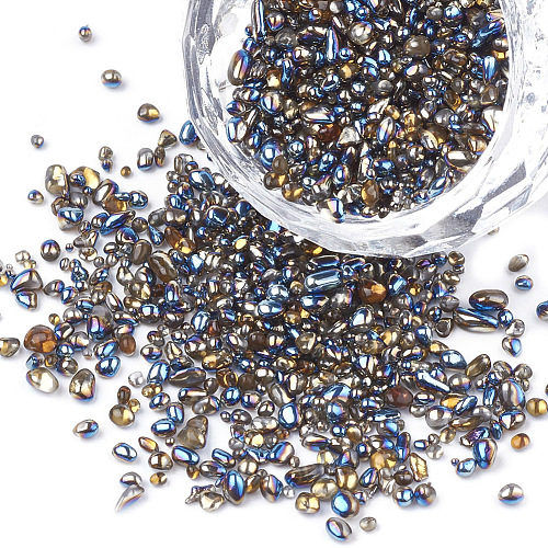 Plated Glass Seed Beads SEED-S016-07-1