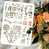 Plastic Drawing Painting Stencils Templates DIY-WH0396-580-3