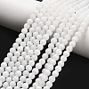 Natural White Jade Beads Strands GSR4mmC067-1