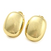 Rack Plating Brass Oval Stud Earrings EJEW-P242-02G-1