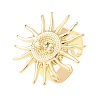 Brass Cuff Open Rings RJEW-Z129-02G-03-4