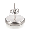 Non-Tarnish 304 Stainless Steel Stud Earring Settings X-STAS-K202-05E-P-3