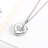 Heart with Word Stainless Steel Pendant Necklaces YK3384-2-2
