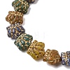 Painted Glass Beads Strands GLAA-H042-01-3