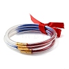 Independence Day PVC Plastic Glitter Powder Multi-Strand Bangles PL-H002-01A-3