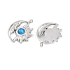 304 Stainless Steel Rhinestone Pendants STAS-Z166-24P-09-2