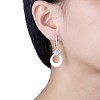 Trendy Sterling Silver Hoop Earrings EJEW-BB30015-B-3