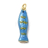 Brass Enamel Pendants LS-KK-H092-08G-03-1