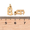 10Pcs 304 Stainless Steel Charms STAS-B129-01G-3