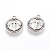 Tibetan Style Alloy Pendants TIBEP-3768-AS-LF-1