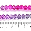 Transparent Painted Glass Beads Strands DGLA-A034-T6mm-A06-4