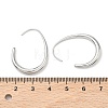 304 Stainless Steel Teardrop Dangle Earrings EJEW-Z158-01P-5