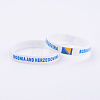 Silicone Bracelets Wristband Souvenir BJEW-TA0002-02B-1