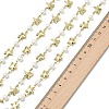 1M Handmade 304 Stainless Steel Starfish Link Chains AJEW-JB01615-03-3