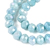Anti-Tarnish Dyed Rondelle Glass Beads Strands LS-EGLA-T021-3mm-17-07-3
