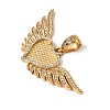 304 Stainless Steel Cubic Zirconia Big Pendant Cabochon Settings SA-CBA8660-03G-2