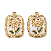 304 Stainless Steel Enamel Pendants STAS-I371-29G-03-1