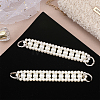 Plastic Imitation Pearl Beaded Chain Bag Handle FIND-WH0111-170-4