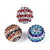 Acrylic with Resin Rhinestone Beads OACR-T030-21M-1