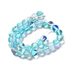 Synthetic Moonstone Beads Strands G-P528-J01-17-2