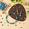 180Pcs 4 Styles Natural Apatite & Sodalite & Dyed White Jade Beads G-TA0003-08A-7