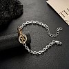 304 Stainless Steel Link Bracelets WG1F394-01-1