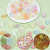 80Pcs Luminous Acrylic Beads OACR-PA0002-01-7