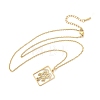 304 Stainless Steel Necklace LS-NJEW-D330-01G-04-2