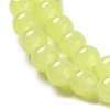 Imitation Jade Glass Beads Strands X-DGLA-S076-8mm-17-5