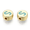 Alloy Enamel Beads ENAM-S122-029S-A-RS-2