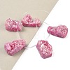 Electroplated Natural Druzy Agate Beads Strands G-N0259-04-4