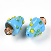 Handmade Lampwork Bumpy Beads X1-LAMP-T022-02A-03-2