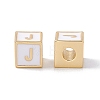 Rack Plating Brass Enamel Beads KK-B060-04G-04J-1