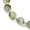 Natural Prehnite & Non-magnetic Synthetic Hematite Beads Stretch Bracelets for Women Men BJEW-JB13593-3