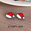 Christmas Theme Resin Stud Earrings FS-WG62E75-12-1