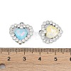 UV Plating Alloy with Mixed Color Glass Rhinestone Pendants FIND-M018-37P-3