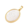 Brass with White Shell Pendants SH-CBA56CE-08G-01-2