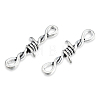 Tibetan Style Alloy Connector Charms TIBE-N011-059-2