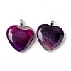 Natural Agate Pendants G-G956-B65-FF-3